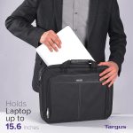 Targus Laptop Bag Classic Slim Briefcase Messenger Bag, Spacious, Ergonomic, Foam Padded Laptop Case for Devices - Image 3